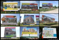Collage bouwborden Leidsche Rijn